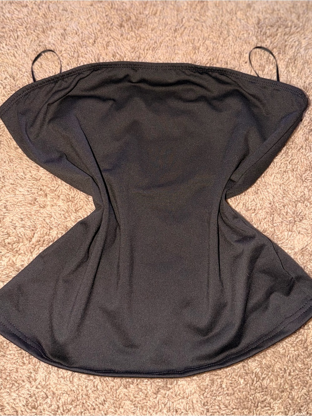 Black Strapless Tube Top